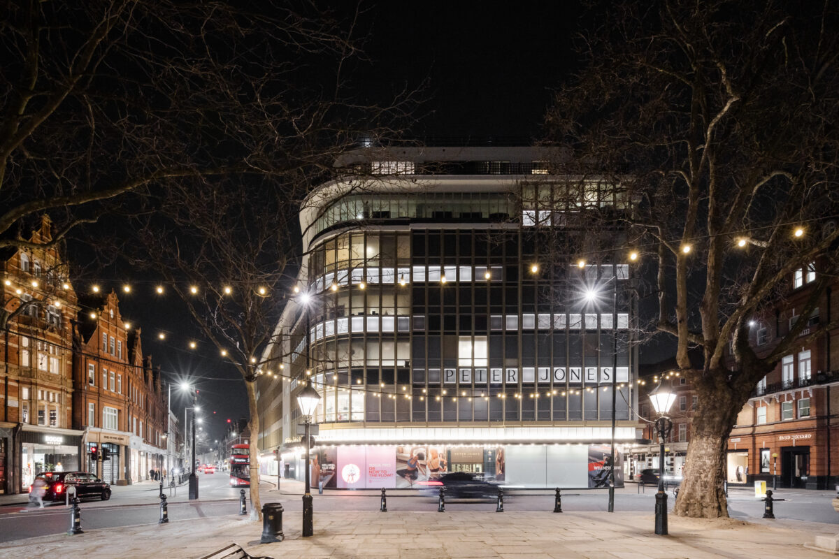 A view in nighttime, when the LED backlight pixels take over the animation